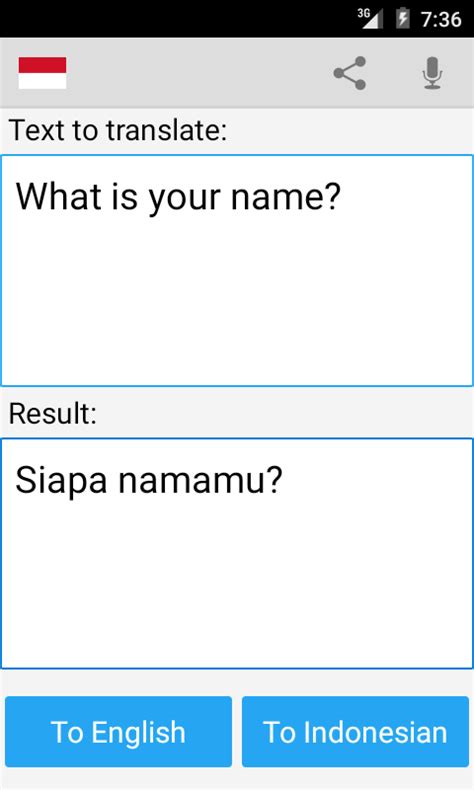 google translate indonesian to english text